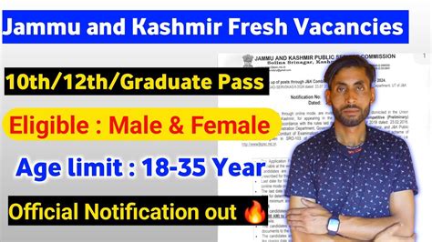 Jammu And Kashmir Vacancies 4537 Posts Jkpsc Recruitment 2024