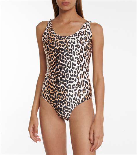 Ganni - Leopard-print swimsuit GANNI