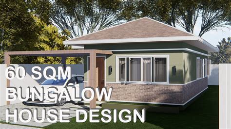 Sqm Bungalow House Design Konsepto Designs Youtube