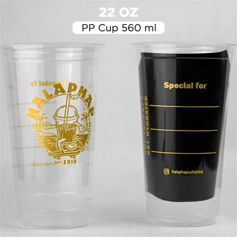 Jual Sablon Cup Plastic Cup Pp Gelas Plastik Pp Oz Ml