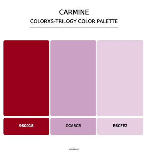 Carmine color palettes - colorxs.com