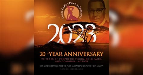 The Samuel Dewitt Proctor Conference Inc Celebrates 20 Years And