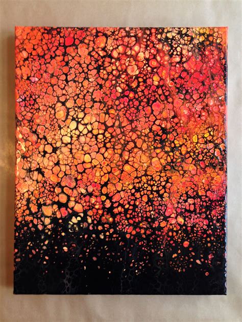 Acrylic Pouring Swipe Technique X Cm Canvas Acrylicpouring