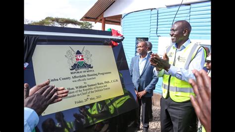 President William Ruto Launch Affordable Housing Project In Embu County