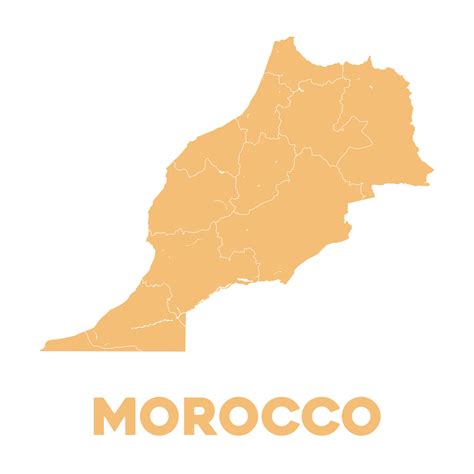 Detailed Morocco Map 37045800 Vector Art At Vecteezy