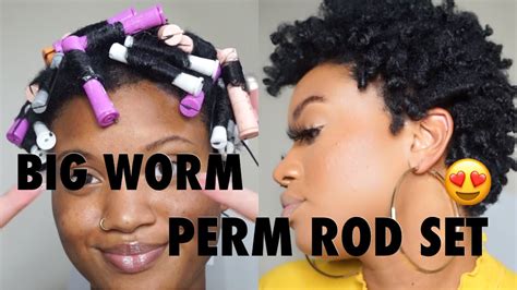 Perm Rod Set On Short Natural Hair Uncle Funkys Daughter Youtube