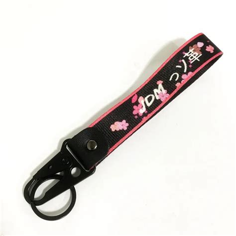 Jdm Porte Cl S De Voiture Avec Lani Re En Nylon Logo D Coratif Pour