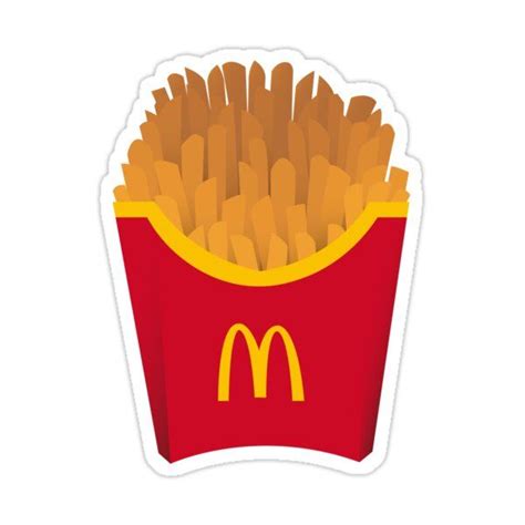 Mcdo Fries Sticker By Floozz Vinyl Decal Stickers Stickers Fries