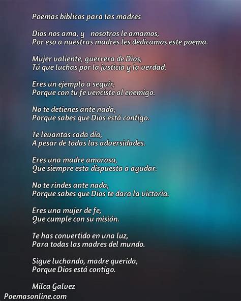 Poemas B Blicos Para Las Madres Poemas Online