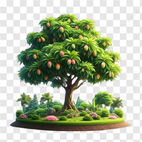 Nice Beautiful Mango Tree With Transparent Background Mango Tree