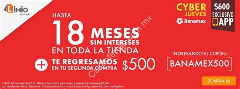 Promoción Banamex Hot Sale meses sin intereses mes de bonificación