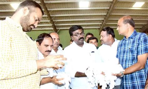 Transport Minister Inspects Cotton Paddy Procurement Centres In Khammam