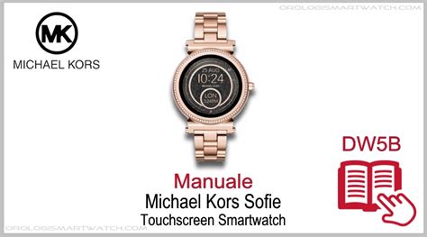 Manuale Michael Kors Access Sofie Touchscreen Smartwatch