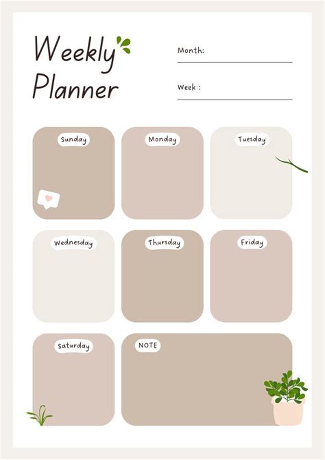 Weekly Planner Daily To Do List Printable Or Digital Etsy Planner