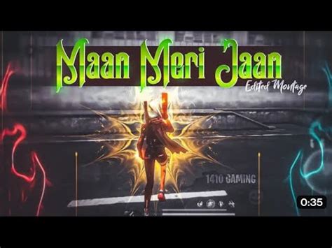 Maan Mari Jaan Free Fire Montag Free Fire Song Status Free Fire