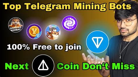 Top Telegram Mining Bot Airdrop Next Not Coin Dont Miss Mobile