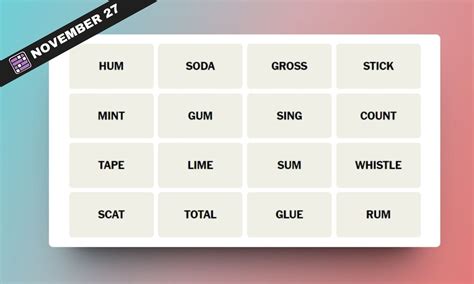 NYT Connections Hints and Answers for November 27, 2023 | Beebom