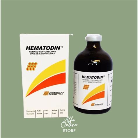 Jual Hematodin Ml Injeksi Pemacu Pertumbuhan Dan Obat Anemia