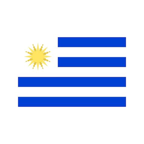 Premium Vector Uruguay Flag In Vector