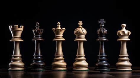 Premium AI Image | Chess pieces on a dark background