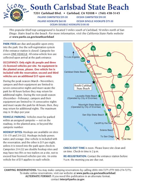 South-Carlsbad-Campground-Map - The Camp Site - Your Camping Resource