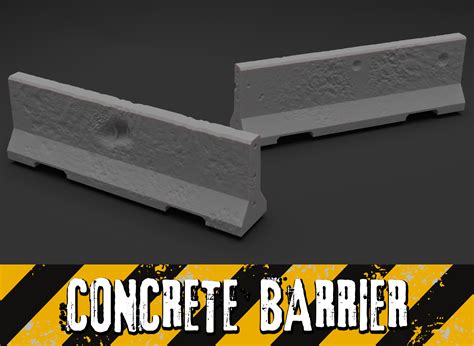 STL file Concrete Barricades 🚗・3D printable design to download・Cults