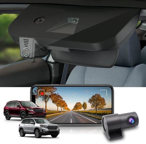 Amazon Fitcamx 4K Dual Dash Cam Adapts For Honda Pilot 2016 2022