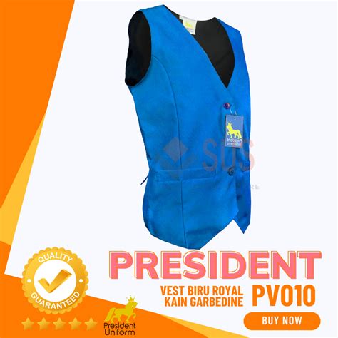 Vest Royal Blue Pengawas Ready Stock Vest Sekolah Rendah Dan