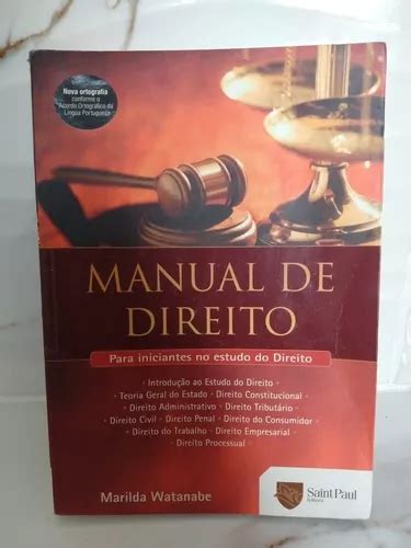 Manual De Direito Para Iniciantes No Estudo Do Direito MercadoLivre