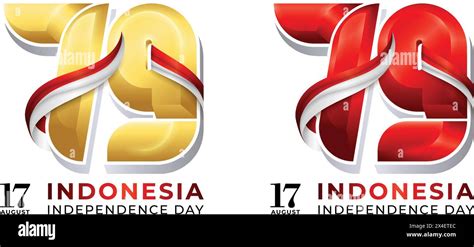 79th Indonesian Independence Concept Logo Simple Elegant And Modern Design With Different