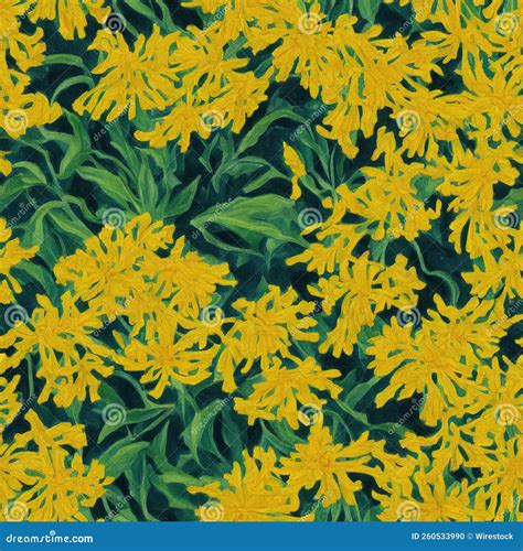 Goldenrod Flowers Over White Background. Generative AI Detailed