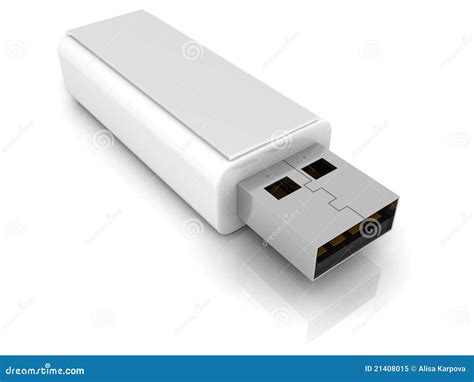 Portable Flash Usb Drive On White Royalty Free Stock Photo - Image ...