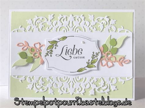 Stampin Up Edgelits Feine Spitze Stempelpotpourri Homemade Valentine