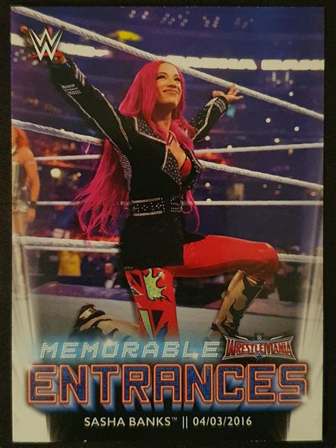 Topps Wwe Wrestling Flagship Insert Memorable Entrances Me