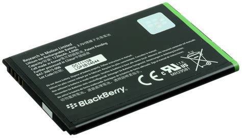 Blackberry Jm 1 Battery For Bold 9900 1230 Mah Fully Decoded Rim