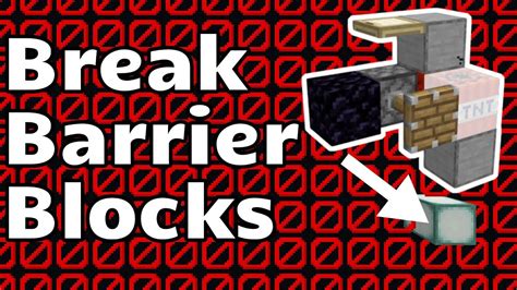 Break Barrier Blocks Minecraft Java Youtube