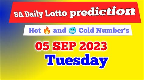 Sa Daily Lotto Prediction For September South Africa Daily