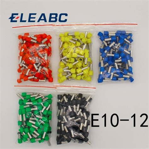 E10 12 Tube Insulating Insulated Terminals 10MM2 Cable Wire Connector