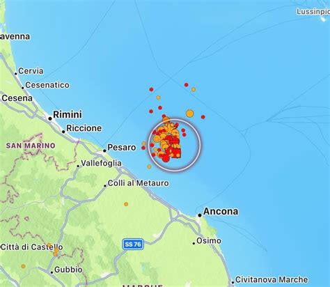 Terremoto Magnitudo Al Largo Della Costa Marchigiana