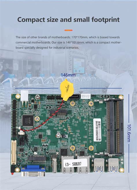 Wide Temperature Range Industrial Motherboard Core G Embedded