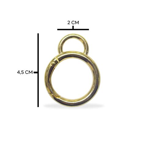 ARGOLA ARTICULADA 25MM RO 151495 UNID DOURADO ROMA AVIAMENTOS ARGOLA