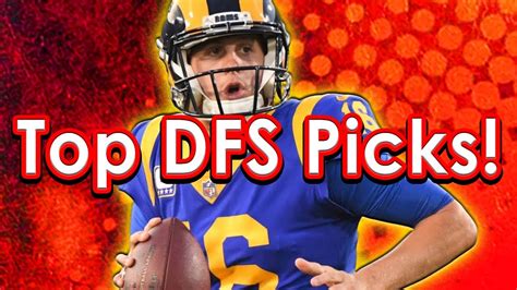 Draftkings Picks Nfl Week 17 Top Dfs Picks Youtube