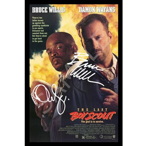 The Last Boy Scout Original Movie Poster With Cast Signatures A4 - Etsy