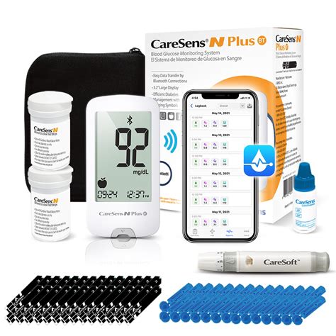 Snapklik.com : CareSens N Plus Bluetooth Blood Glucose Monitor Kit ...