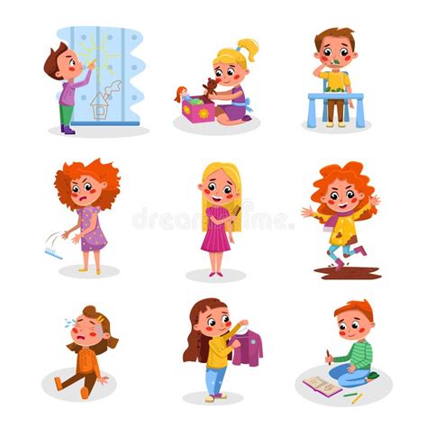 Good Habits For Kids Clipart In School