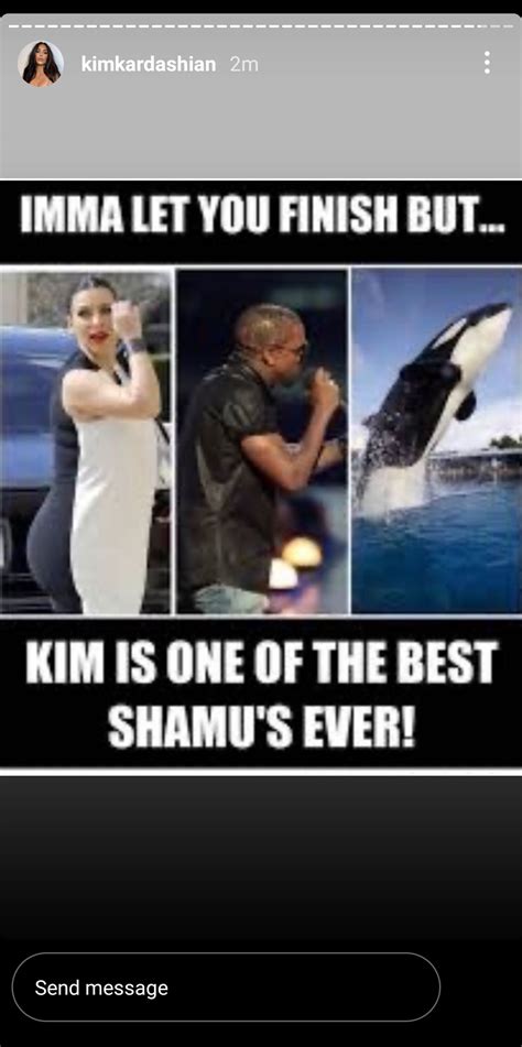 Kim K posted this meme about her with Kanye in it : r/WestSubEver