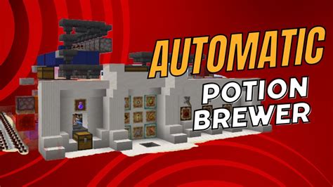 Automatic Redstone Potion Brewer In Minecraft Youtube