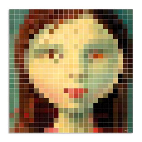 Mona Lisa Ykoons Pixel Art Inspired By Renaissance Art