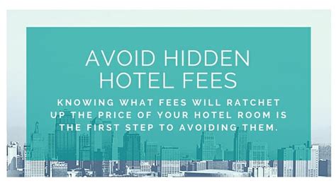 Avoid Hotel Fees Tips To Save On Accommodation