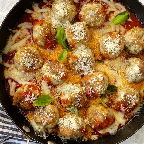 Chicken Parmesan Meatballs - My Casual Pantry